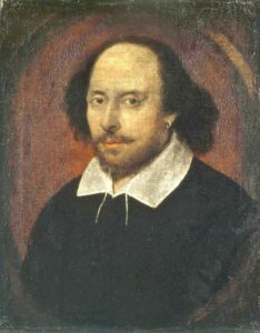 oil painting of william shakespeare
