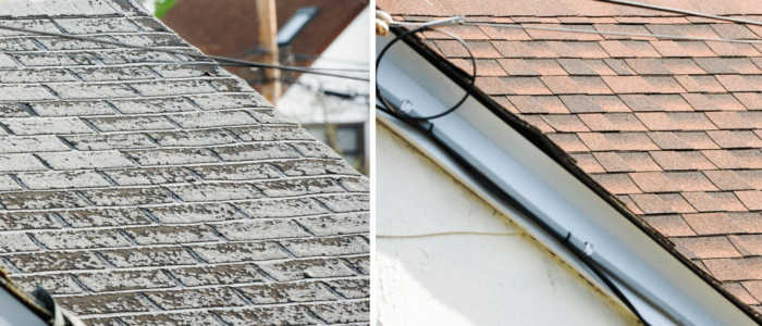 Before & after roofing