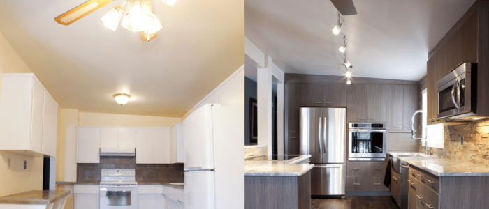 Before & after remodeling