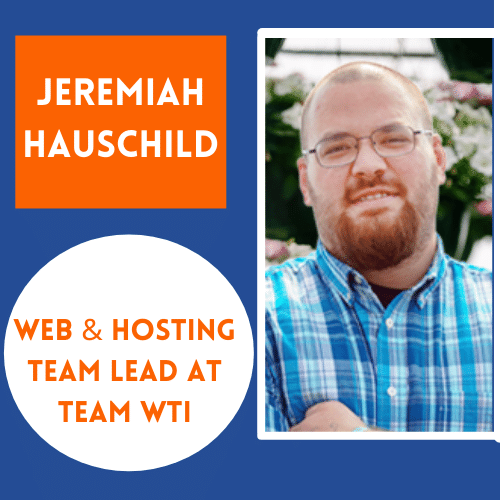 web & hosting team lead Jeremiah