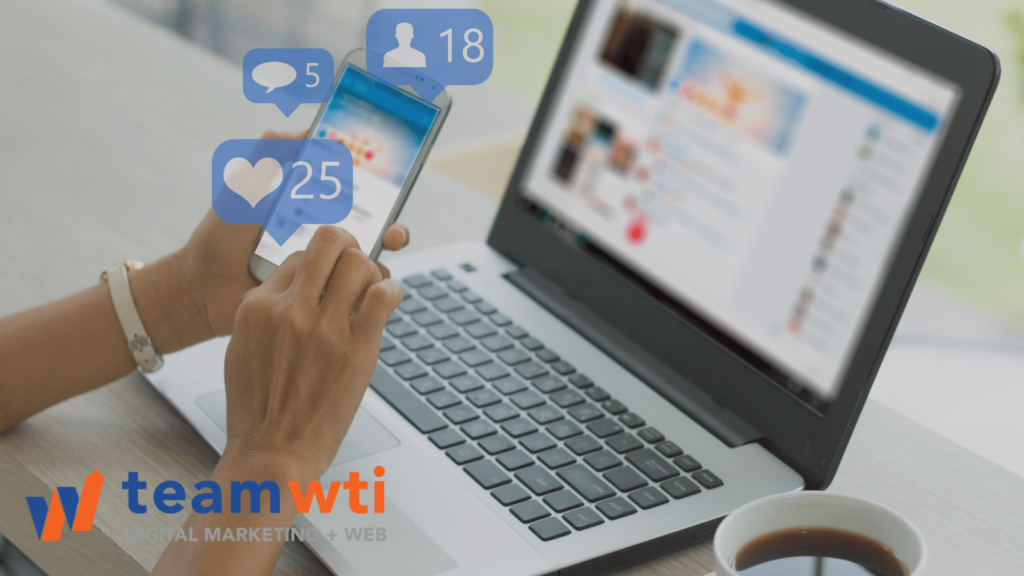 Building the right social media presence for your business is important. Team WTI can help. 