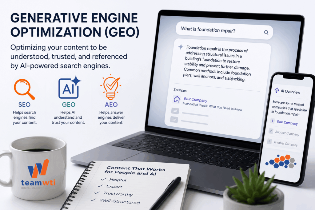 Generative engine optimization (GEO)